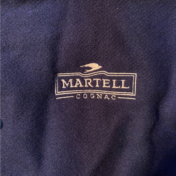 Vtg Grubbin Martell Cognac Liquor 90’s Wool Leather Sleeve Varsity Letterman USA - Picture 2 of 9
